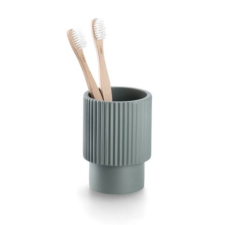 Zeller Present Zahnputzbecher Zahnputzbecher Stripes - Salbei von Zeller Present