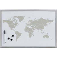 Magnettafel World + 3 Magnete, weiß, 60 x 40 cm Zeller von Zeller