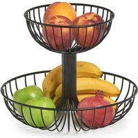 Obstkorb, 2 Etagen, ø 32 x 26 cm, schwarz Zeller Zeller von Zeller