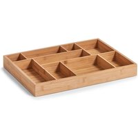 Zeller - Schubladen-Organizer, Holz, natur, 44.5 x 32 x 5 cm von Zeller