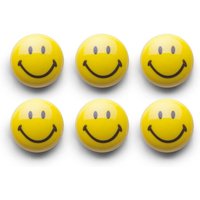 Smiley-Magnete, ø 3 cm, 6er-Set von Zeller