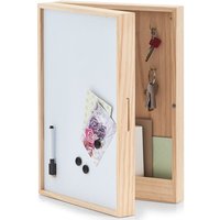 Zeller - Stilvoller Schlüsselschrank, Magnettafel, 30 x 8 x 42 cm, weiß von Zeller