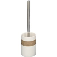 Zeller - Toilettenbürste 18261 WC-Bürste, Keramik / ø 9.5 x 35, beige / braun von Zeller