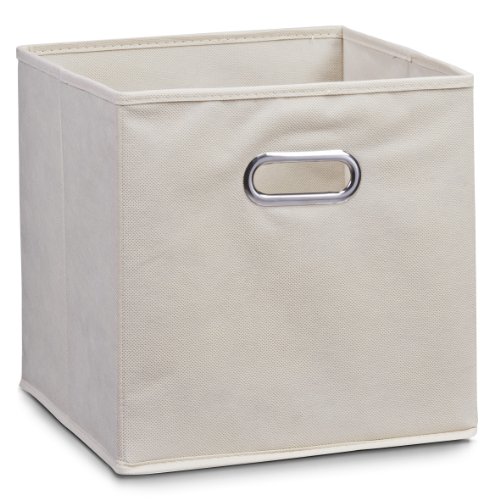 Zeller 14131 Aufbewahrungsbox, Vlies, L 28 x B 28 x H 28 cm, beige von ZELLER PRESENT SCHÖNER LEBEN. PRAKTISCH WOHNEN.