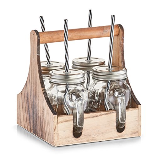 Zeller 19746 Trinkgläser-Set, 5-TLG., Glas/Metall/Holz, ca. 20 x 22 x 22 cm Zeller 19746 Trinkgläser-Set, 5-TLG., Glas/Metall/Holz, ca. 20 x 22 x 22 cm von ZELLER PRESENT SCHÖNER LEBEN. PRAKTISCH WOHNEN.