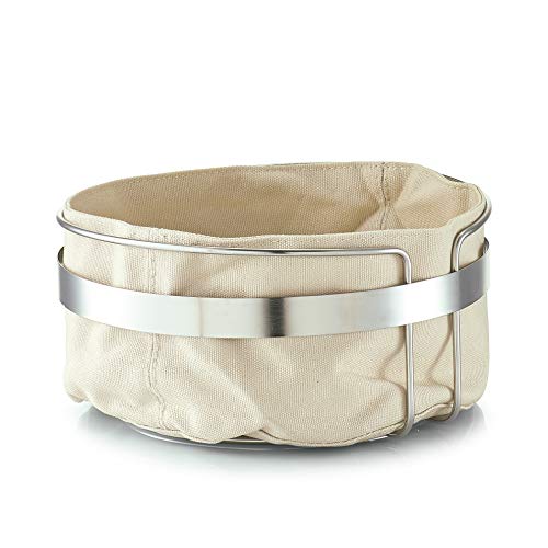 Zeller 27248 Brotkorb mit Beutel, Metall/Baumwolle, beige, 22 x 22 x 10,8 cm Zeller 27248 Brotkorb mit Beutel, Metall/Baumwolle, beige, 22 x 22 x 10,8 cm von ZELLER PRESENT SCHÖNER LEBEN. PRAKTISCH WOHNEN.