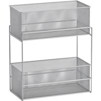 Zeller Etagenregal silber Metall B/H/L: ca. 18,5x42x35 cm Zeller Etagenregal silber Metall B/H/L: ca. 18,5x42x35 cm von Zeller
