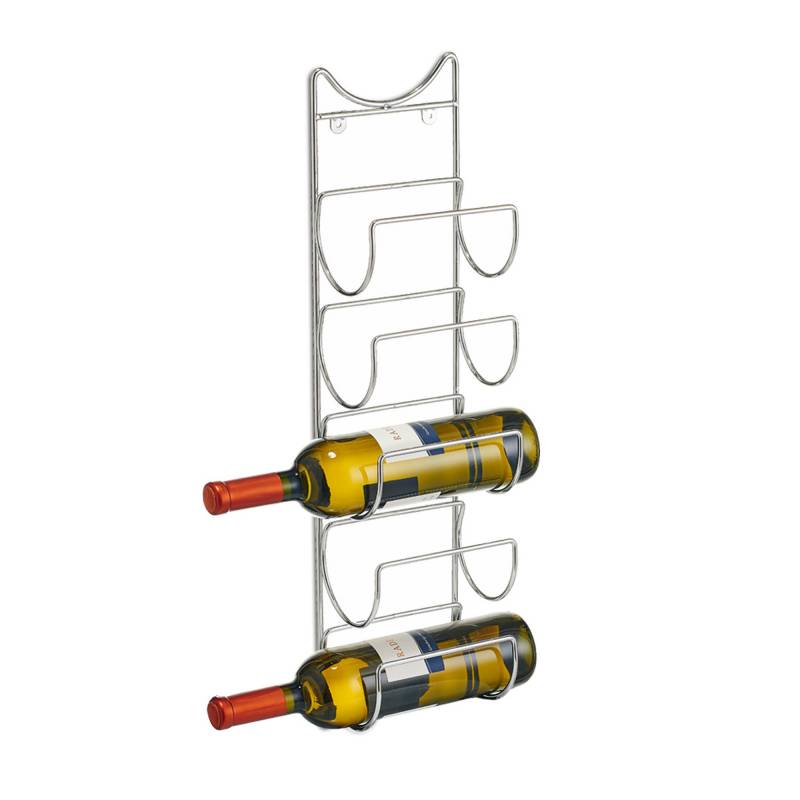 Zeller Flaschenhalter silberfarben 10,5 x 61 x 15 cm von Zeller