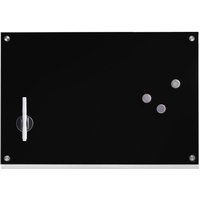 Zeller Glas-Magnettafeln Glas-Memoboard schwarz 60x40cm 60,0 x 40,0 cm bruchfestes Glas, Rückseite Metall Schwarz von Zeller