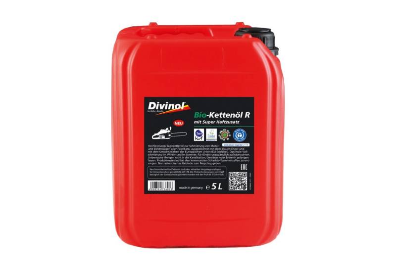 Zeller Kettenöl Divinol Bio Kettenöl R Motorsägenöl mit super Haftzusatz 5 Liter 21820, 5000 ml von Zeller