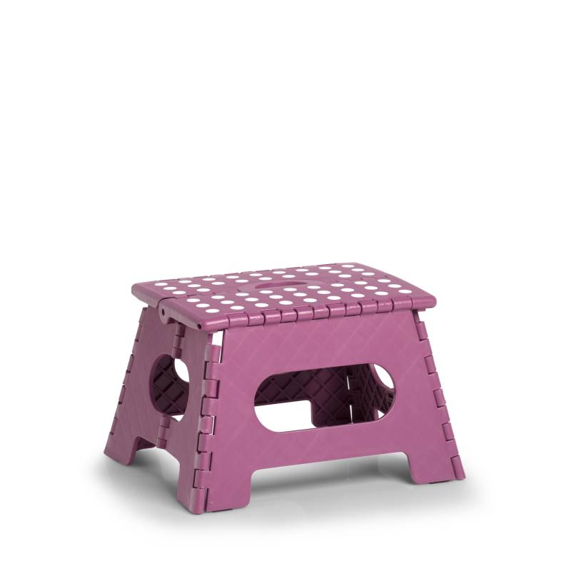 Zeller Klapphocker beerenfarben 35 x 22 x 28 cm von Zeller