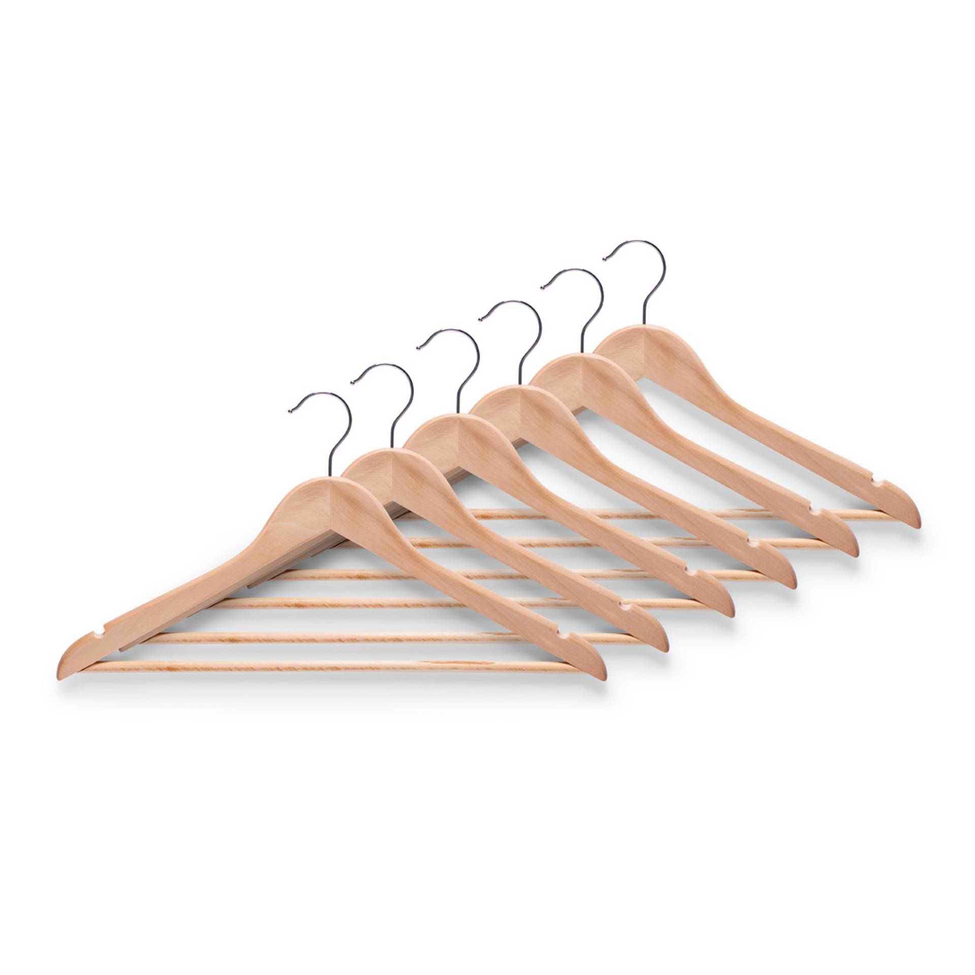 Zeller Kleiderbügel-Set Holz 6-teilig Zeller Kleiderbügel-Set Holz 6-teilig von Zeller