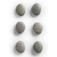 Zeller - Magnete für Notizen stone, Polyresin, 6 Stück von Zeller