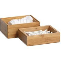 Zeller Aufbewahrungsboxen-Set braun Zeller Aufbewahrungsboxen-Set braun von Zeller