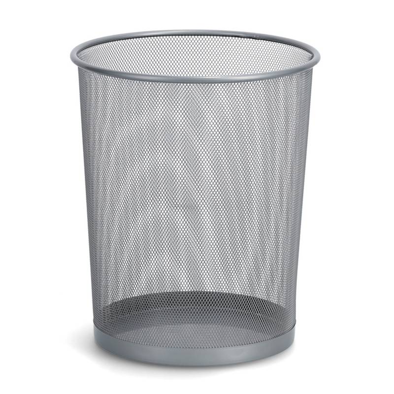 Zeller Papierkorb silbern mesh Metall Ø 29,5 x 354 cm von Zeller