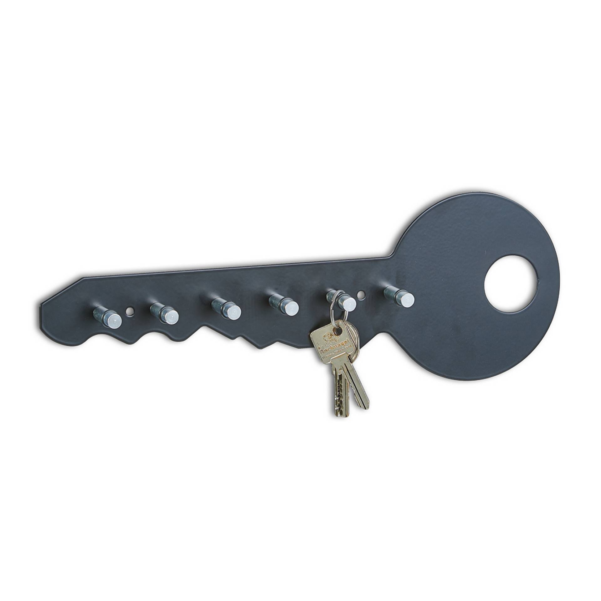 Zeller Schlüsselboard 'Color' Metall/Alu schwarz 35 x 12 x 3,5 cm von Zeller