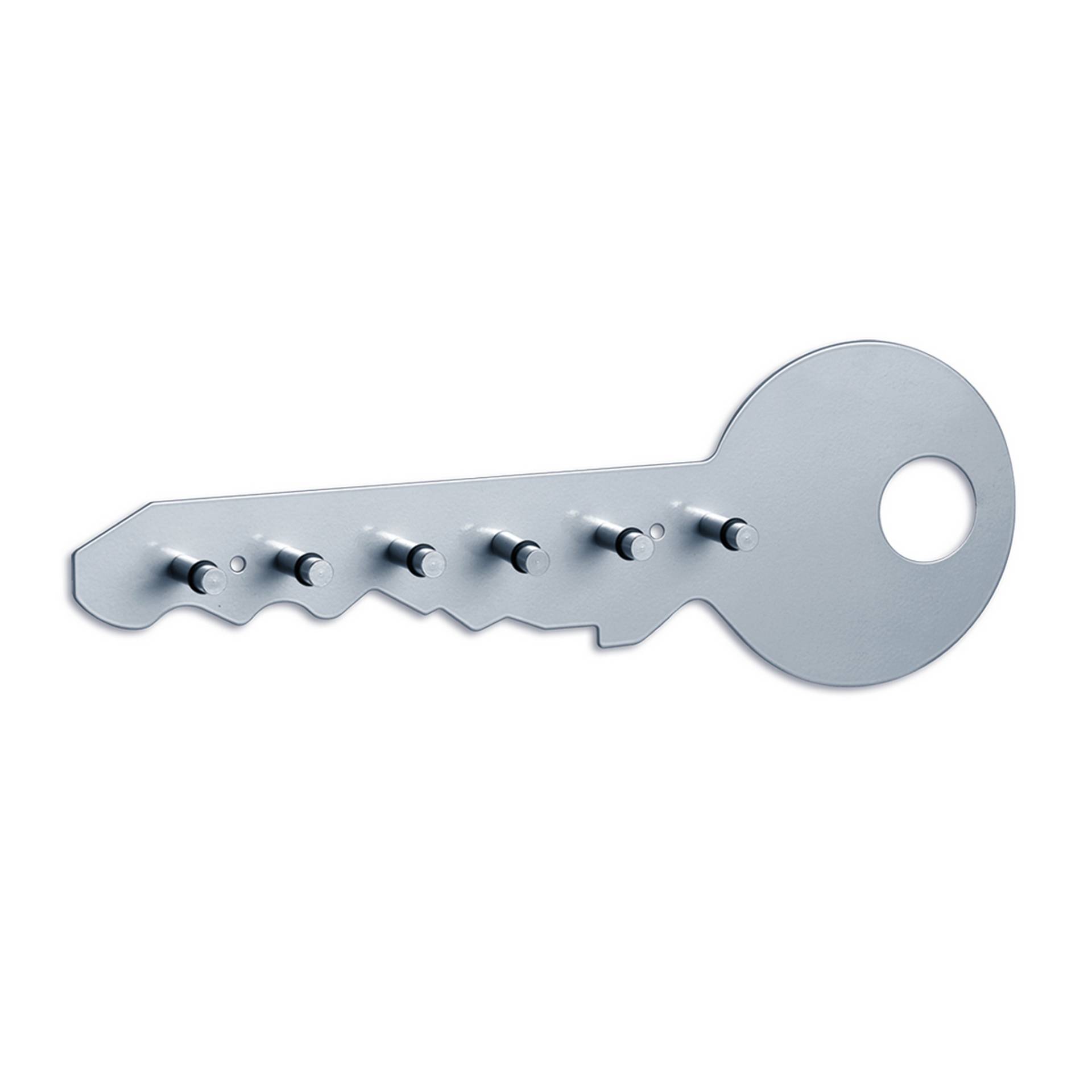 Zeller Schlüsselboard Metall/Alu 35 x 12 x 3,4 cm von Zeller