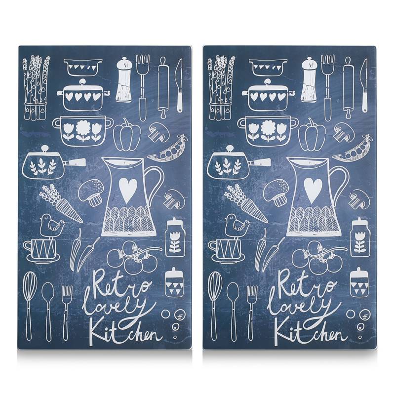 Zeller Schneidebrett 'Lovely Kitchen' mehrfarbig 52 x 0,8 x 30 cm von Zeller