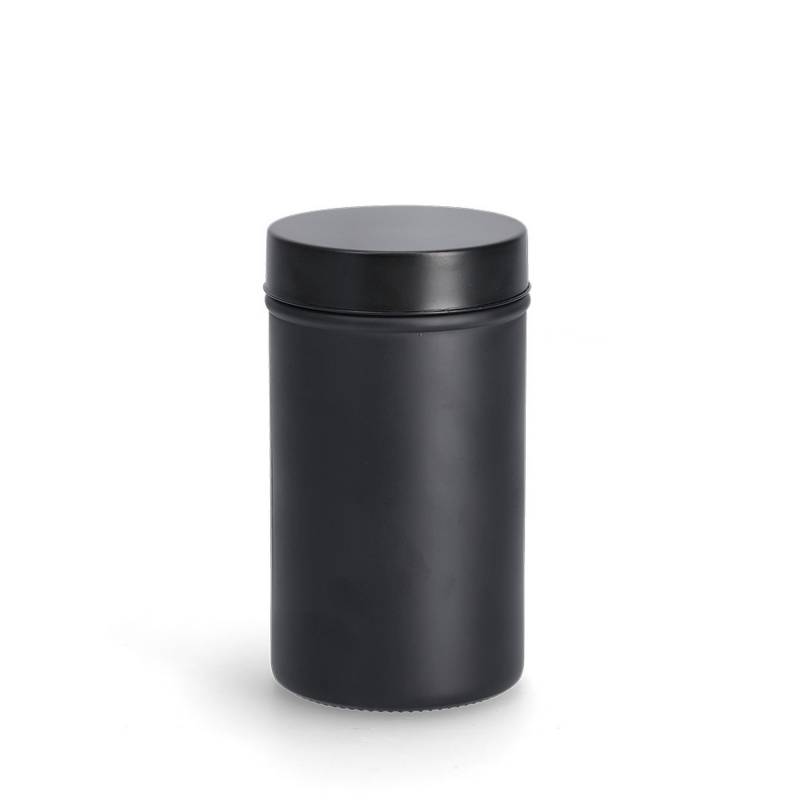 Zeller Vorratsglas schwarz 900 ml mit Metalldeckel von Zeller
