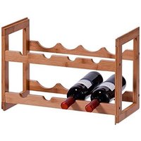 Weinregal, Bamboo 100%, 8 Flaschen, 47 x 22 x 32 - Zeller von Zeller