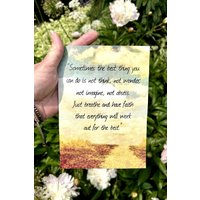 Inspirierendes Holzschild Just Breathe & Have Faith von ZellnerPrimitives