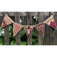 Originelle Wimpelkette Für Den Herbst Herbstdekor Im Vintage-stil von ZellnerPrimitives