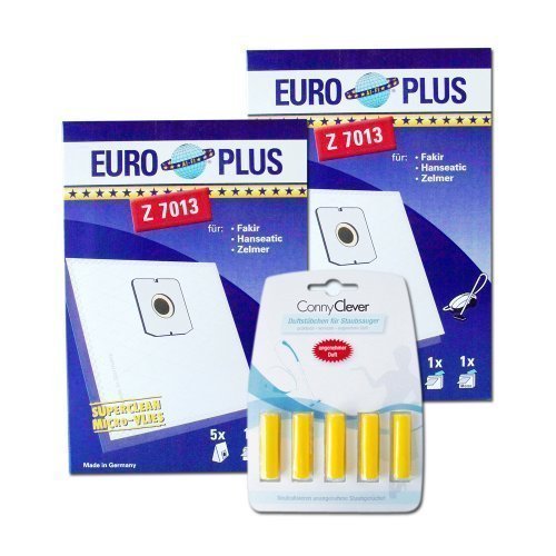 Staubsaugerbeutel Euro Plus Z 7013/2 2er Pack Zelmer Staubsaugerbeutel und 5 Conny Clever Duftstäbchen von Zelmer