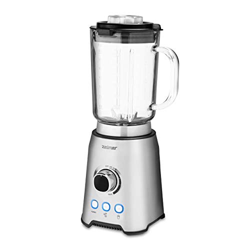 Zelmer ZSB4799 - Standmixer mit 1,75 l Fassungsvermögen, Smoothie Maker, High-End-Mixer mit 1200 W, geeignet zum Crushen von Eis und für Smoothies, Turbo-Funktion, 6 Edelstahlklingen, Inox. von Zelmer