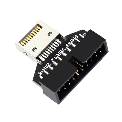 Zemusinet Motherboard USB C Adapter USB Frontplatte USB 3.2 Typ E Auf 20-poligen Vertikalen USB C Header Adapter Zemusinet Motherboard USB C Adapter USB Frontplatte USB 3.2 Typ E Auf 20-poligen Vertikalen USB C Header Adapter von Zemusinet