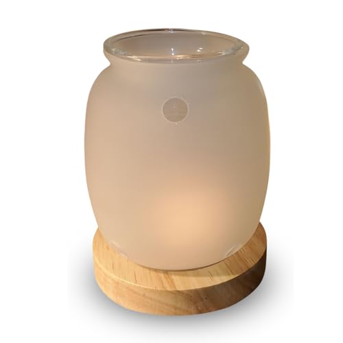 Zen'Arôme - Parfümbrenner Inspiration Siete, Duftbrenner & Diffusor für Fondantwachs, Duftwachs, ätherische Öle und Raumduft, aus Holz und Glas von ZEN ARÔME