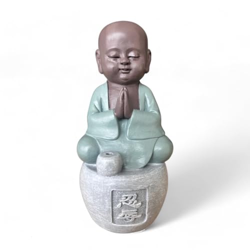 Statue Buddha Trägt - Räucherstäbchen Toleranz - Bonze Gelassenheit - Zen und Entspannende Atmosphäre - Handgefertigt - Feng Shui Kalligraphie - Geschenkidee für jeden Anlass - H14cm-Zen'Light Statue Buddha Trägt - Räucherstäbchen Toleranz - Bonze Gelassenheit - Zen und Entspannende Atmosphäre - Handgefertigt - Feng Shui Kalligraphie - Geschenkidee für jeden Anlass - H14cm-Zen'Light von Zen Light