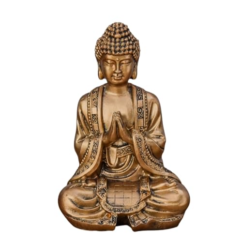 Zen Light Bouddha Méditation Or Figur, Harz, Gold, One Size von Zen Light