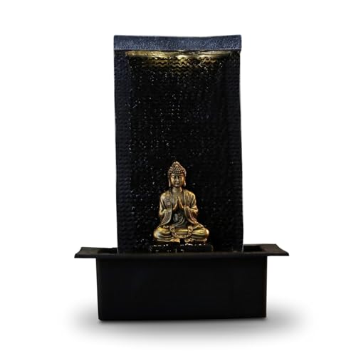 Zen Light Zen'Light Zenalität Wasserwand - Innenbrunnen mit gelbem LED -Spot - großer Tischbrunnen mit Abnehmbarer Buddha - Originalgeschenk - H: 40 cm, Schwarz Zen Light Zen'Light Zenalität Wasserwand - Innenbrunnen mit gelbem LED -Spot - großer Tischbrunnen mit Abnehmbarer Buddha - Originalgeschenk - H: 40 cm, Schwarz von Zen Light