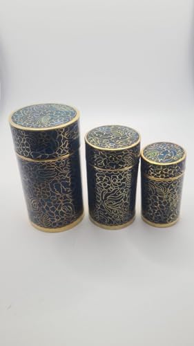 China Cloisonné Dosen 3er Set Handarbeit Bunte Ornamente 5 * 4 * 3cm AA-30-5 von Zen Man