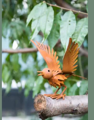 Zen Man Edelrost Garten Vogel Gartendeko Rost Vogel aus Metall Rost 19 * 18.5 * 17.5cm 031798 von Zen Man
