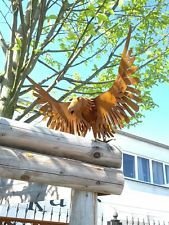 Zen Man Adler,Vogel, Garten Figuren,Eisen Gartendeko Edelrost Metall Tier Rost Deko 40 * 28 * 20cm von Zen Man