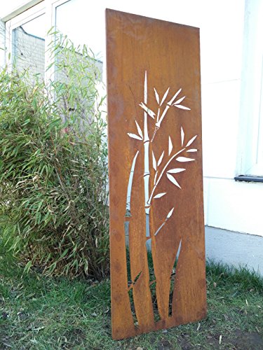 Zen Man Edelrost Garten Sichtschutz aus Metall Rost Gartenzaun (Gartendeko edelrost) Sichtschutzwand 031344-4 H180*50cm von Zen Man