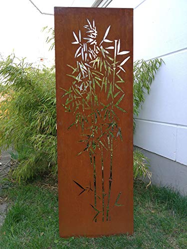 Zen Man Edelrost Garten Sichtschutz aus Metall Rost Gartenzaun Gartendeko edelrost Sichtschutzwand 150 * 50 cm 031915-1 von Zen Man