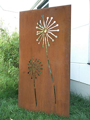 Zen Man Edelrost Garten Sichtschutz aus Metall Rost Gartenzaun Gartendeko edelrost Sichtschutzwand H180*75cm 031654-3 von Zen Man