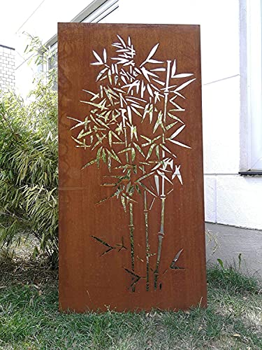 Zen Man Edelrost Garten Sichtschutz aus Metall Rost Gartenzaun Gartendeko edelrost Sichtschutzwand H180*75cm 031915-4 von Zen Man