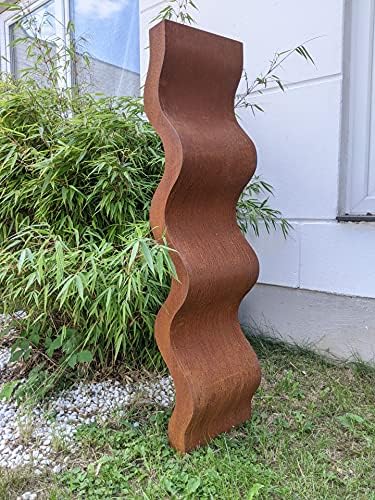 Zen Man Edelrost Gartenfigure, Garten Gartenstecker, Skulptur aus Metall 1mm, Handarbeit L30B18H125cm 7kg, 032154 von Zen Man
