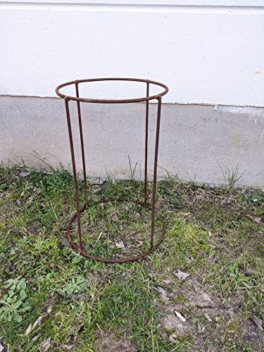 Zen Man Edelrost Ständer für Feuerschale Pflanzschale Rost Gartendeko Handarbeit (031932-1: 34.5 * 34.5*H50cm) von Zen Man