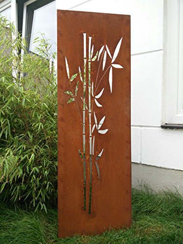Zen Man Garten Sichtschutz aus Metall Rost Gartenzaun Gartendeko edelrost Sichtschutzwand 031663 150 * 50cm von Zen Man