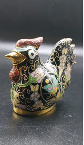 Zen Man Handgemachte Cloisonne Verziert mit farbenfrohen Messing Emaille Hahn Pfau Figur Deko Sammlerstück China 6x5,5x3cm A#-11-3 Zen Man Handgemachte Cloisonne Verziert mit farbenfrohen Messing Emaille Hahn Pfau Figur Deko Sammlerstück China 6x5,5x3cm A#-11-3 von Zen Man