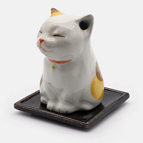 Zen Minded - Shoyeido Koneko Kleinkatze Porzellan Japanischer Räucherstäbchen & Kegelbrenner von Zen Minded