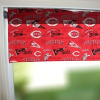 Cincinnati Reds Baseball Sport Team Baumwolle Fenster Volant Oder Vorhang/Küche Schlafzimmer Klassenzimmer Diner Rv Home Dekor von ZenCreativeDesigns