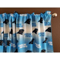 Carolina Panthers Football Sport Volant Oder Vorhang 58"Breit von ZenCreativeDesigns