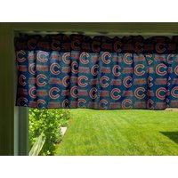 Chicago Cubs Baseball Sport Team Baumwolle Fenster Volant Oder Vorhang/Küche Schlafzimmer Klassenzimmer Esszimmer Rv Home Fensterdekor von ZenCreativeDesigns