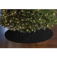 Crushed Crinkle Muster Baum Rock/Taft Stoff Gefüttert Mit Flanell Weihnachts Dekor 138cm Runder von ZenCreativeDesigns
