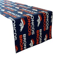 Denver Broncos 100% Baumwolle Tischläufer/Home Esstisch Dekor Sport Events Feiertage Und Partys Tailgate Fußball Fans von ZenCreativeDesigns